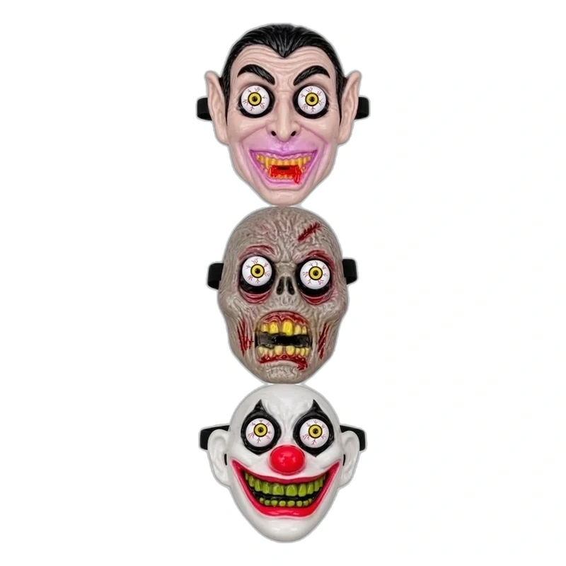 Máscaras Monstruos con Ojos Saltones en Resorte (3 Modelos)