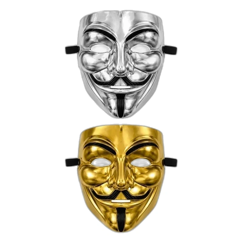 Máscara Anonymous V de Venganza Acabado Metalizado